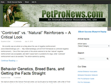 Tablet Screenshot of petpronews.com